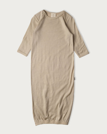 Babu Merino Bundler Nightgown - Mushroom