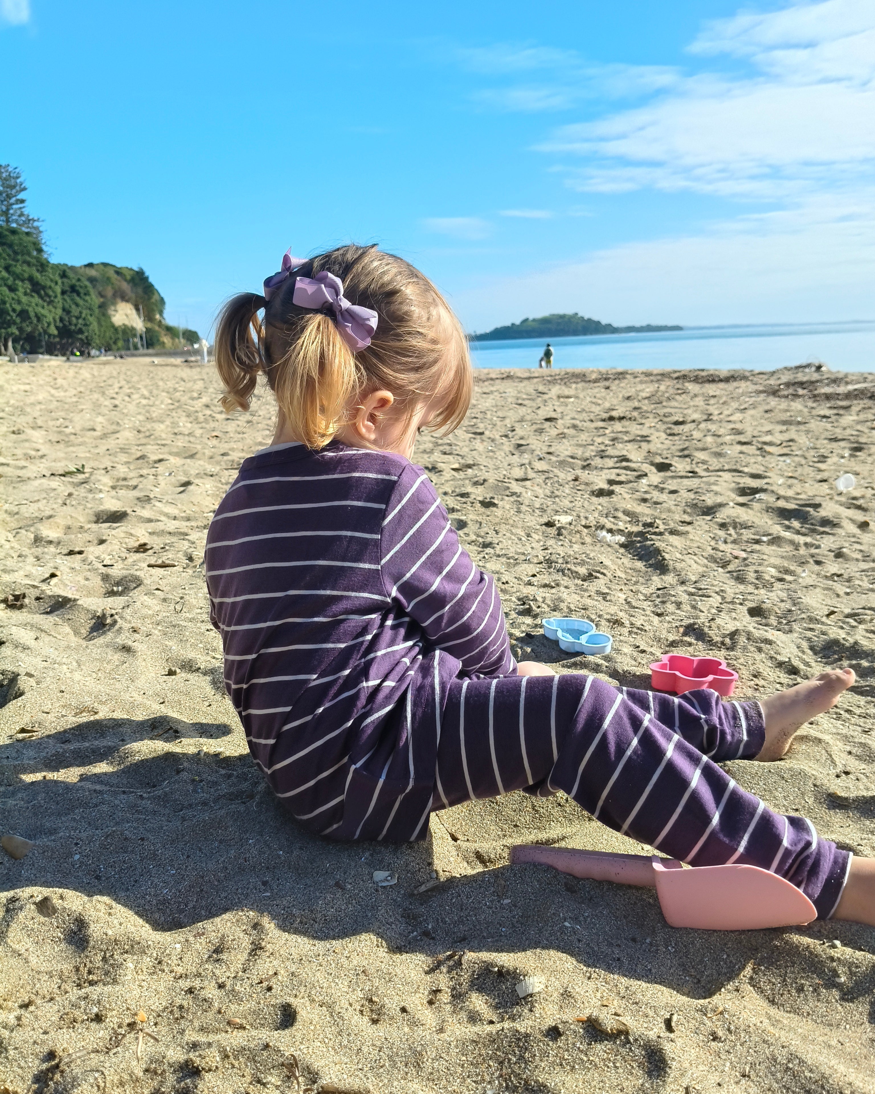 Merino PJ Set - Plum Stripe