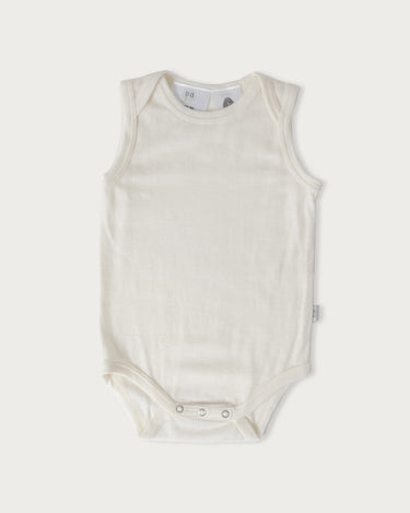 Merino Singlet Bodysuit - Cream