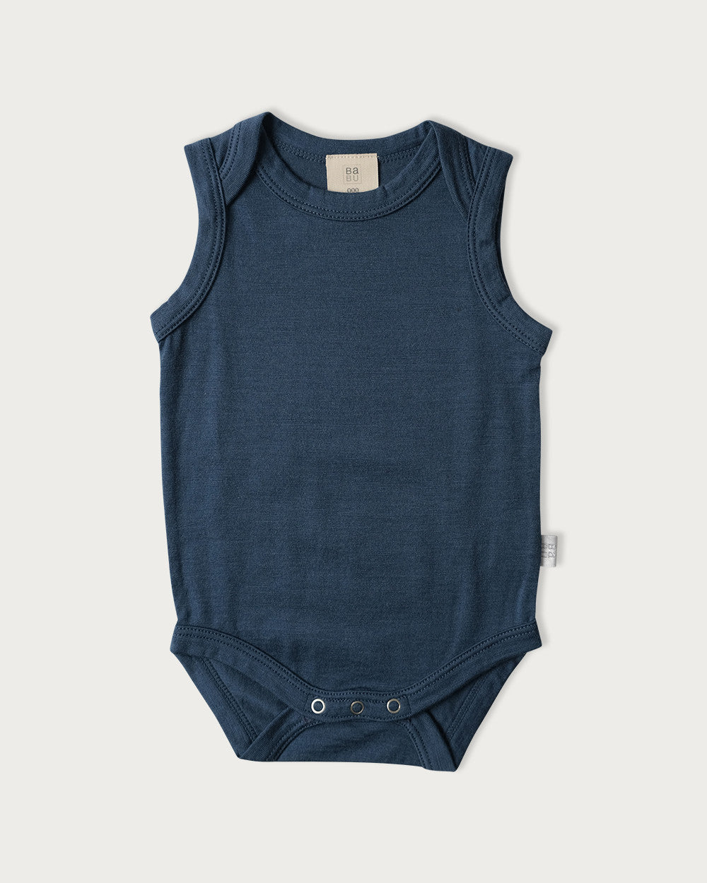 Merino Singlet Bodysuit - Denim