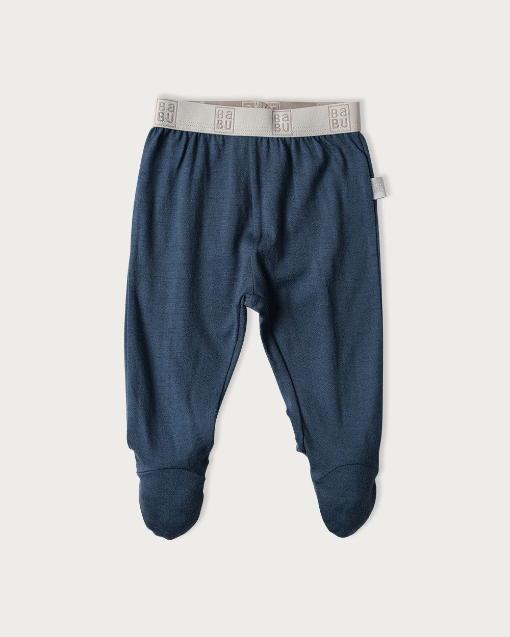 Merino Footed Leggings - Denim