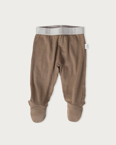 Merino Footed Leggings - Walnut
