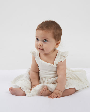 Muslin Mia Dress - Vanilla