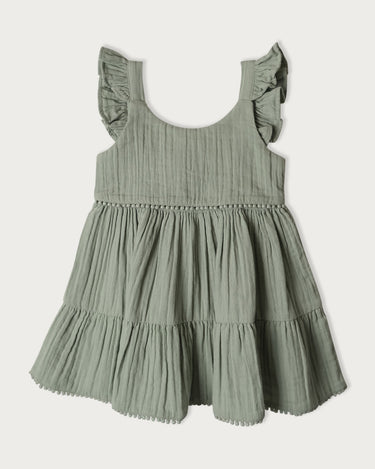 Muslin Mia Dress - Matcha