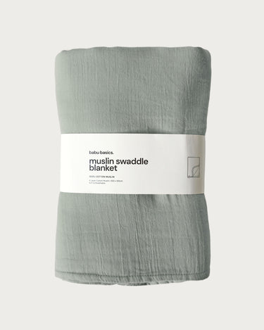 Muslin Swaddle Blanket - Sage