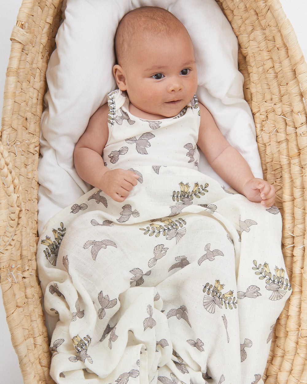 Muslin Swaddle Wrap NZ Forest