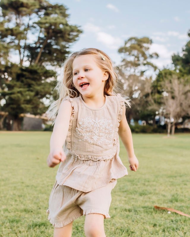 Muslin Evelyn Shorts - Oat
