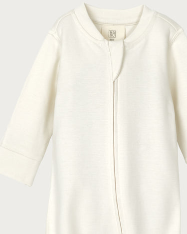 Cotton Footed Onesie - Cream
