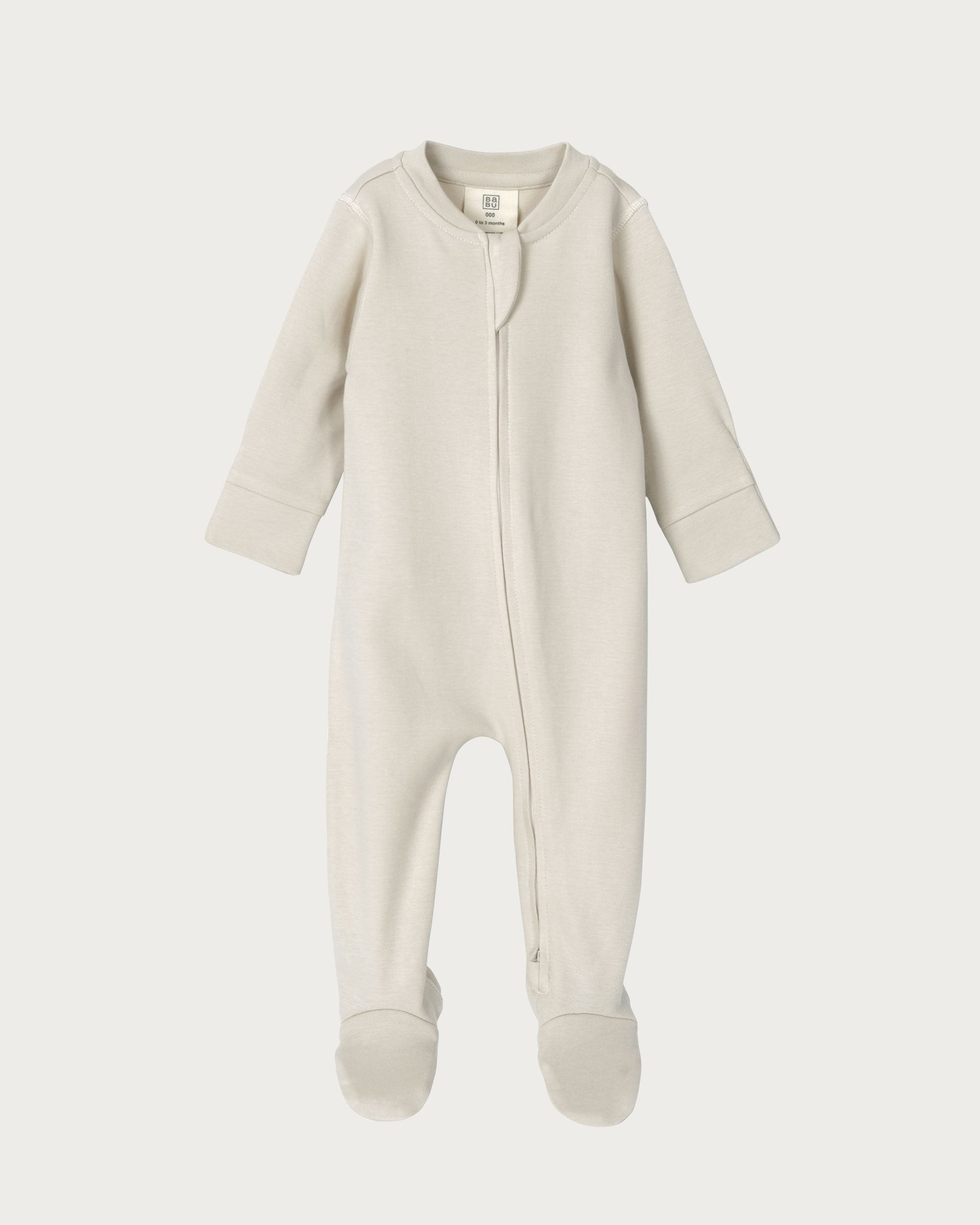 Footed Onesie Zipsuit - Oat