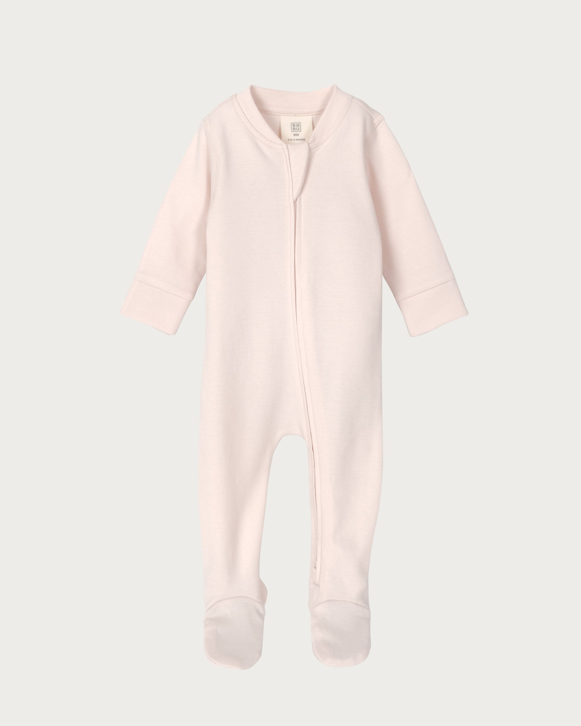 Footed Onesie Zipsuit - Petal