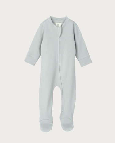 Cotton Footed Onesie - Sky