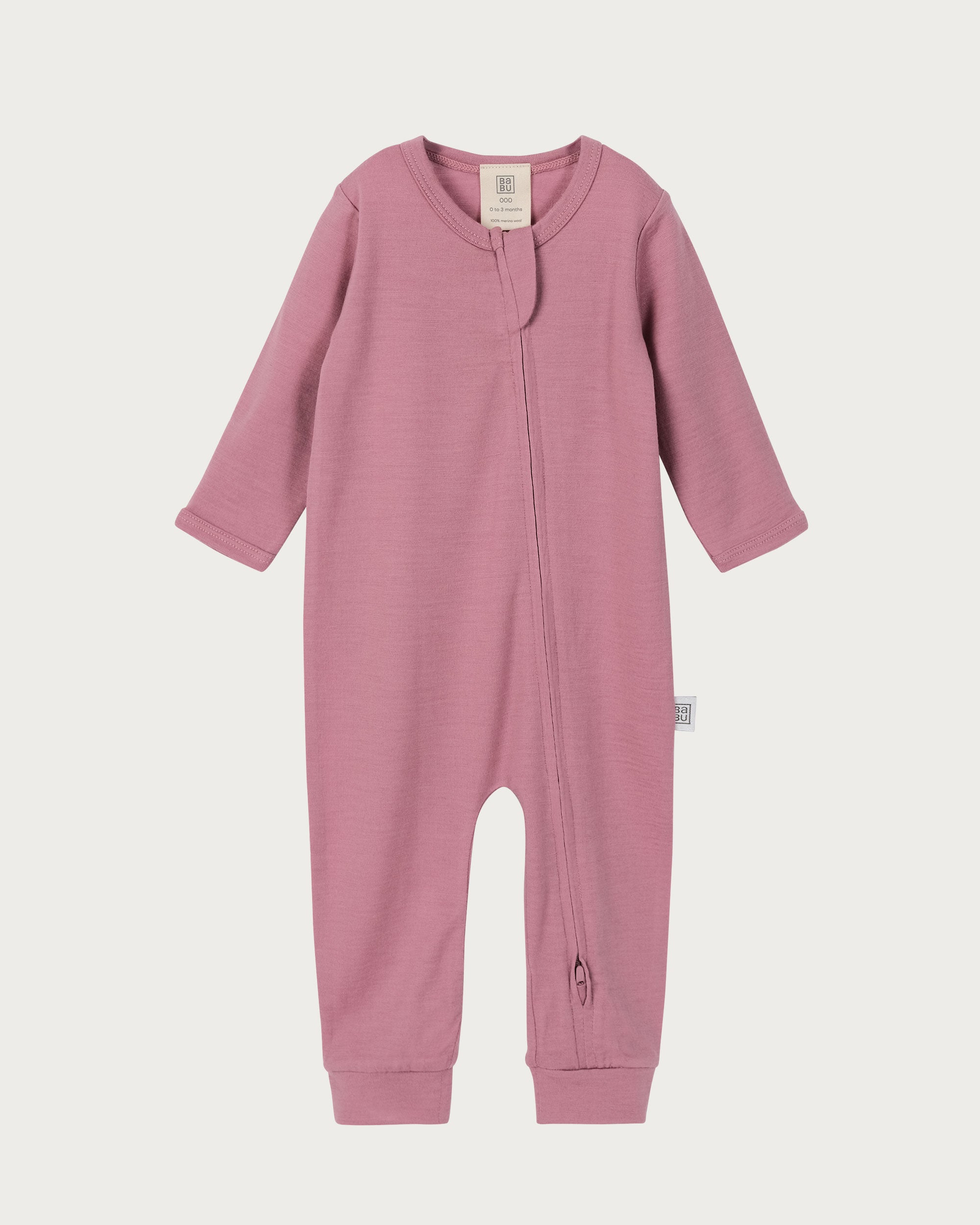 Merino Footless Onesie - Blossom