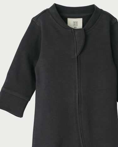 Cotton Footless Onesie - Charcoal