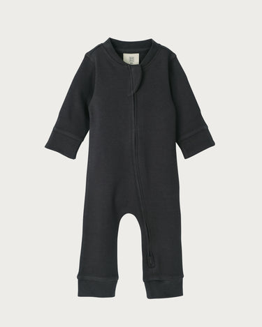 Cotton Footless Onesie - Charcoal