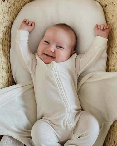 Babu Merino Footless Onesie - Cream - view 3