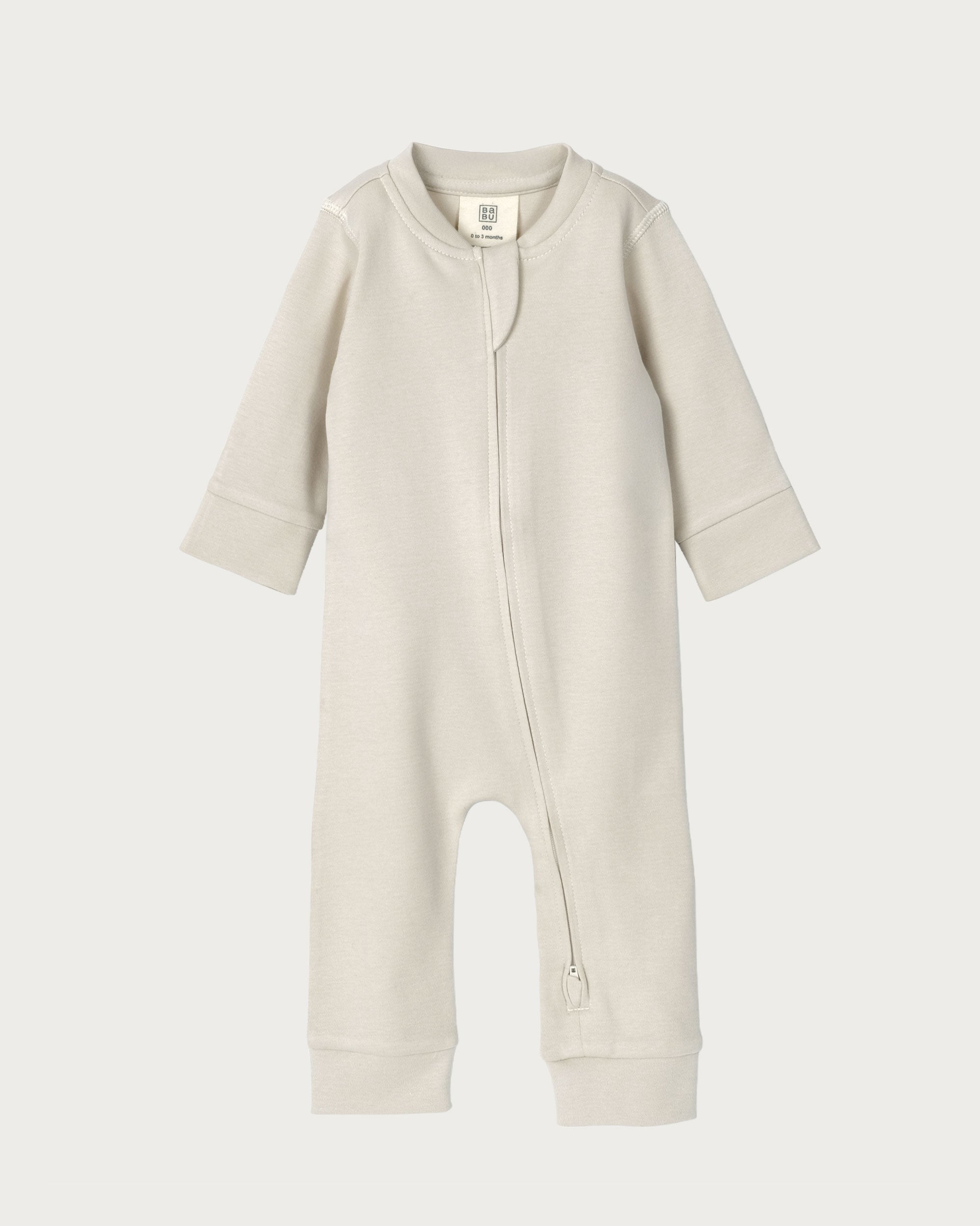 Footless Onesie Zipsuit - Oat
