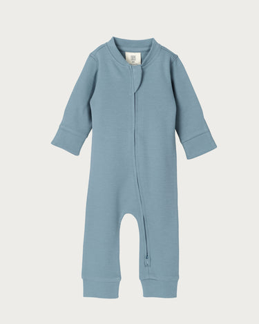 Cotton Footless Onesie - River