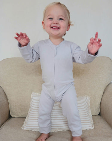 Cotton Footless Onesie - Lavender