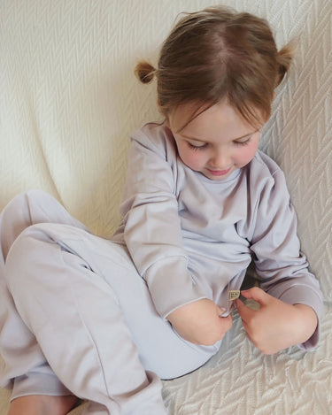 Cotton Long Sleeve PJ Set - Lavender