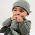 Babu Merino Ribbed Beanie - Sage - view 2
