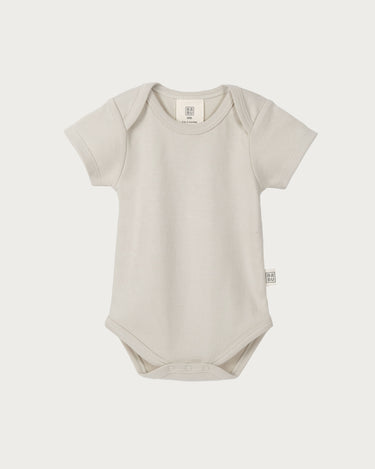 Cotton Short Sleeve Bodysuit - Oat