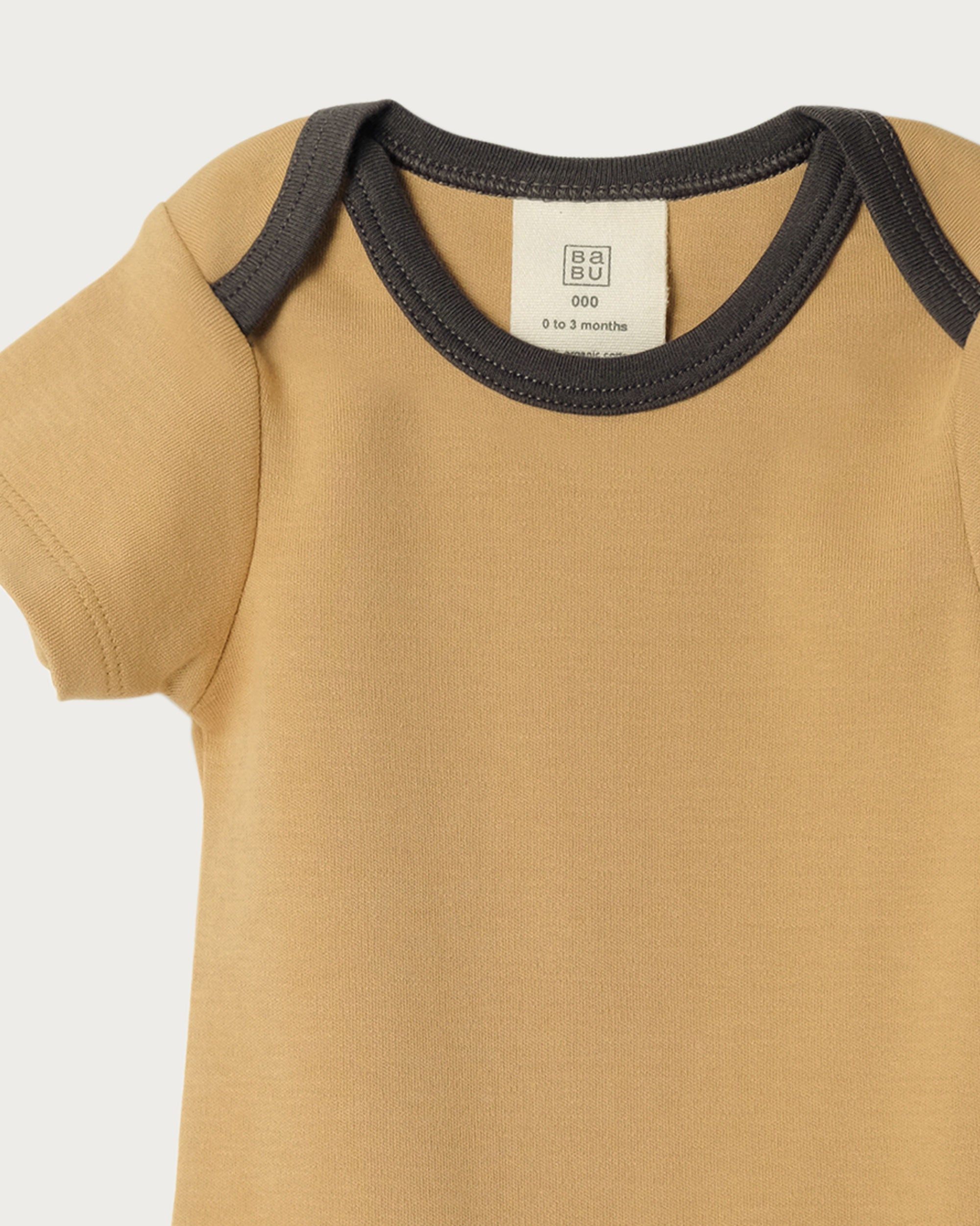 Short Sleeve Bodysuit - Marigold Contrast