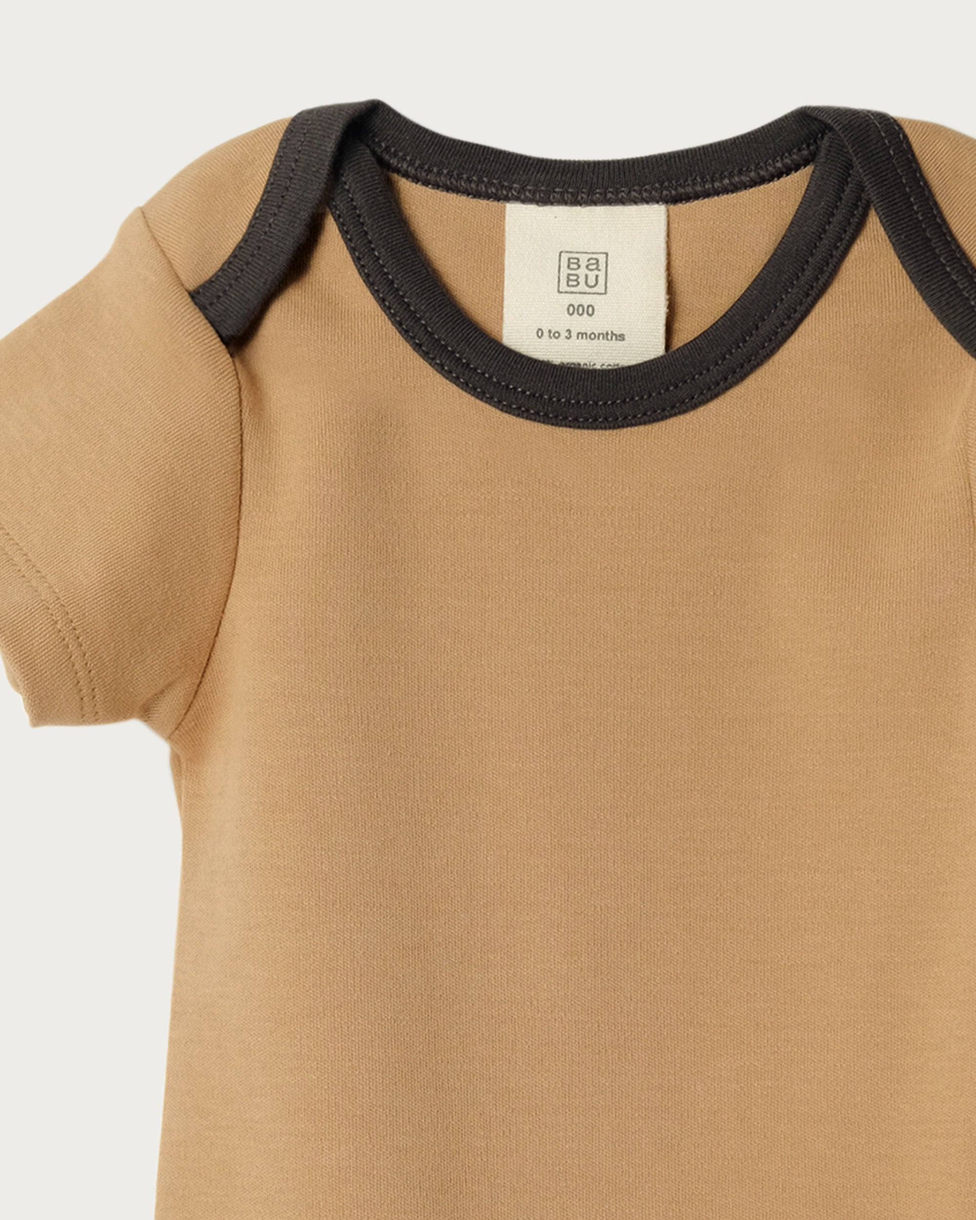 Short Sleeve Bodysuit - Marigold Contrast