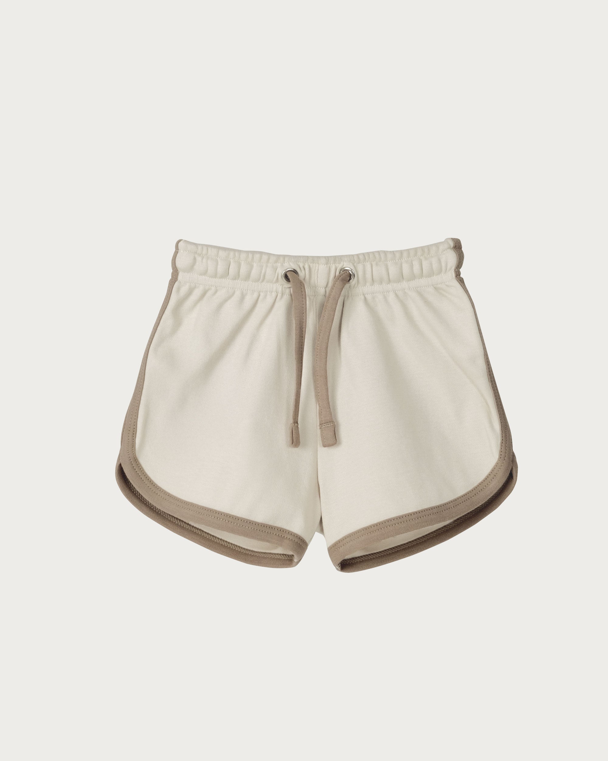 Contrast Trim Shorts - Oat