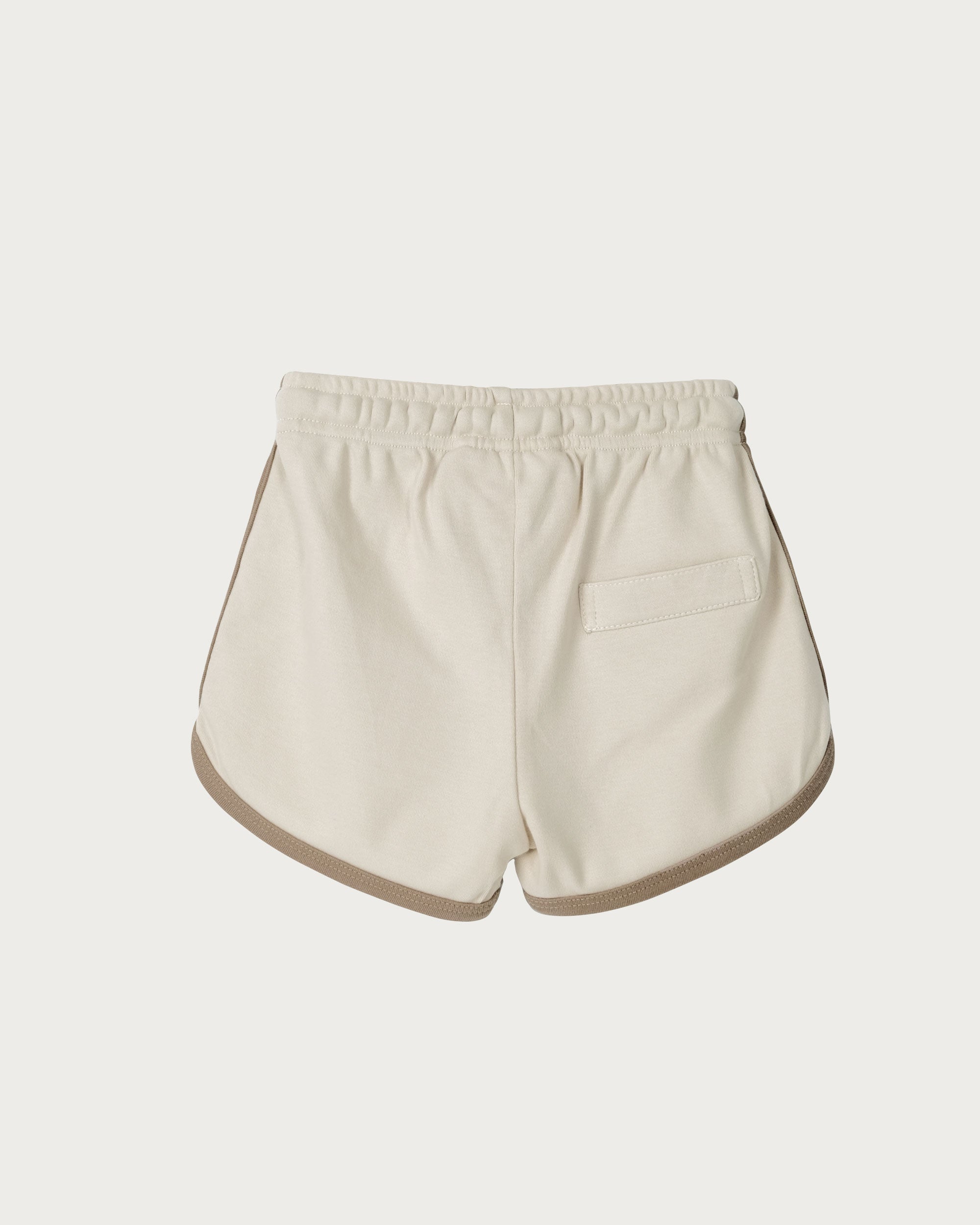 Contrast Trim Shorts - Oat