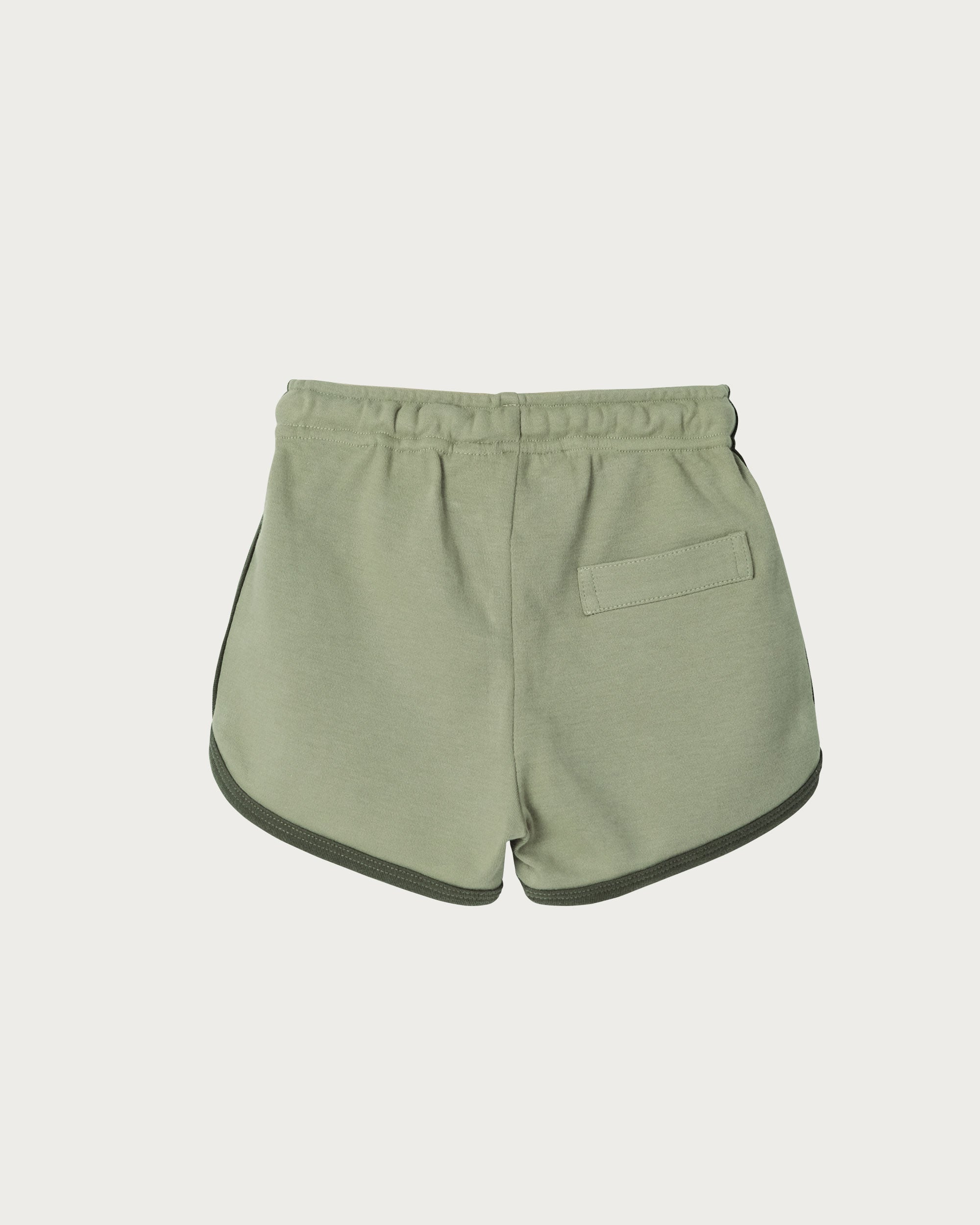 Contrast Trim Shorts - Sage