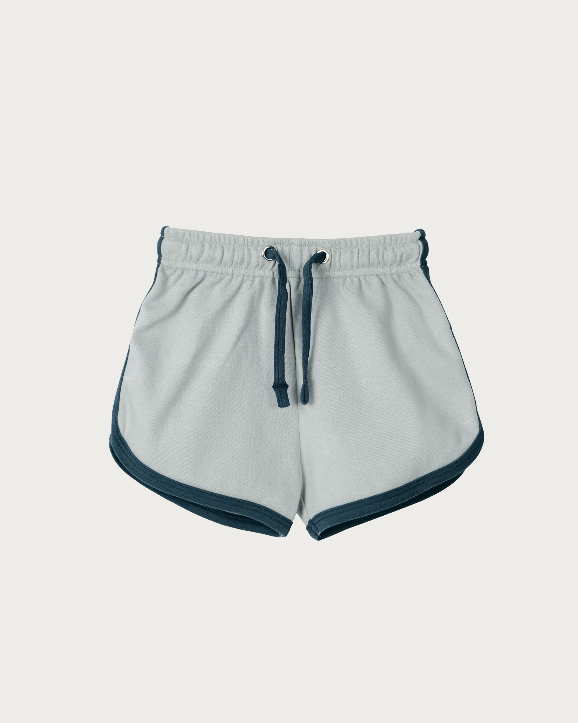 Contrast Trim Shorts - Sky