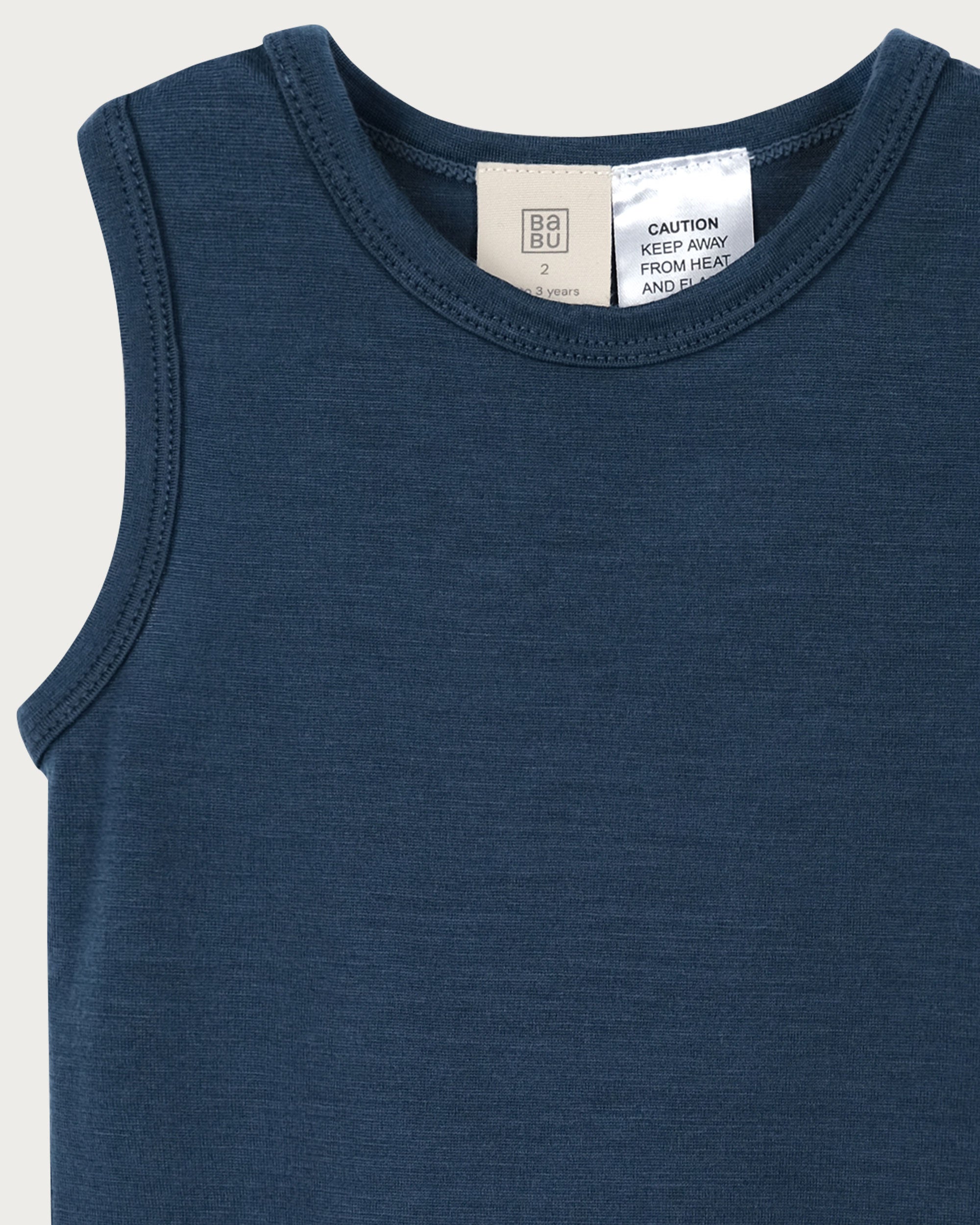 Merino Singlet - Denim