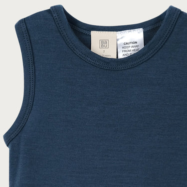 Merino Singlet | Denim