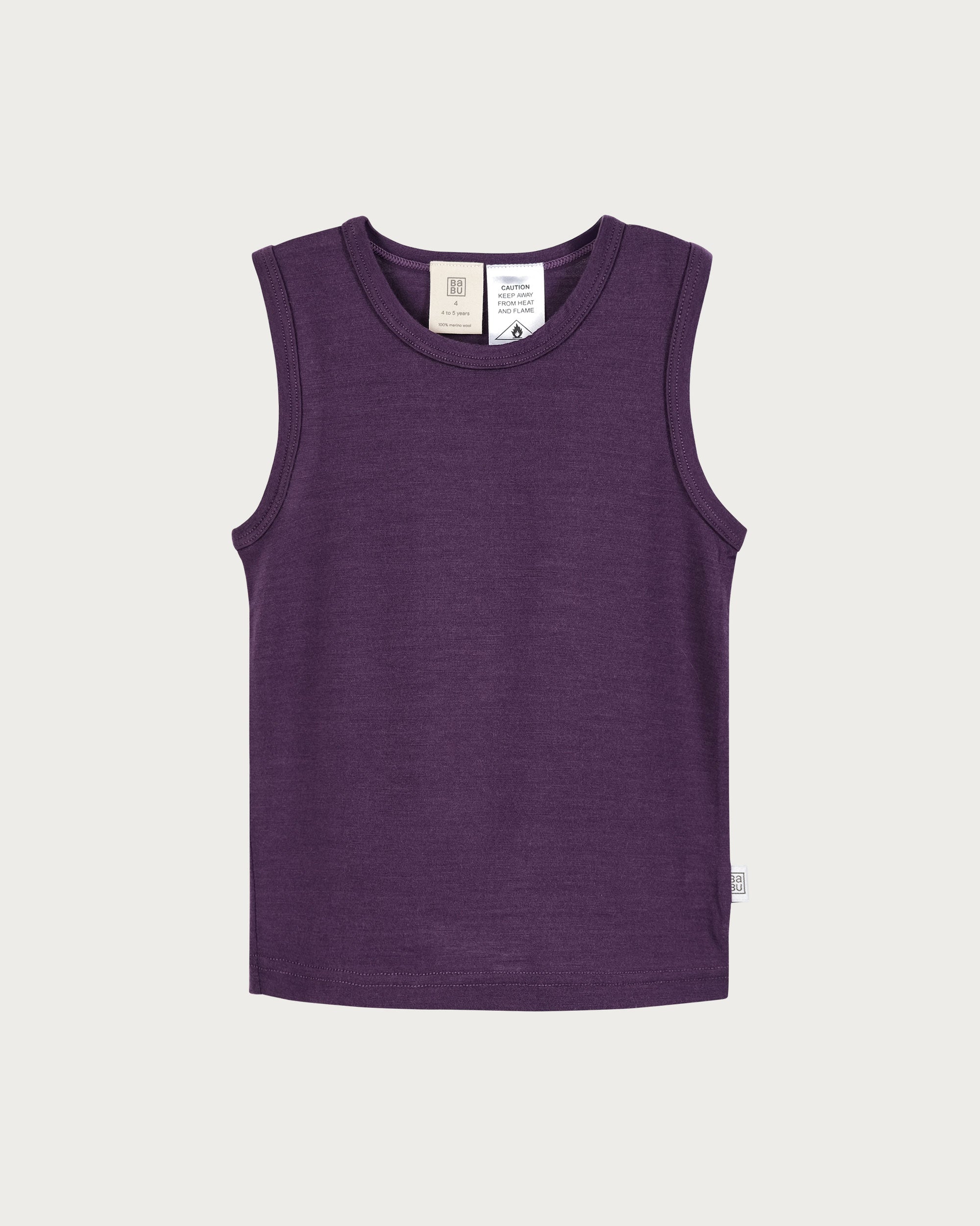 Merino Singlet - Plum