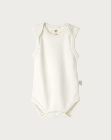 Cotton Singlet Bodysuit - Cream