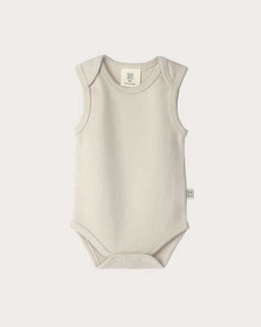 Cotton Singlet Bodysuit - Oat