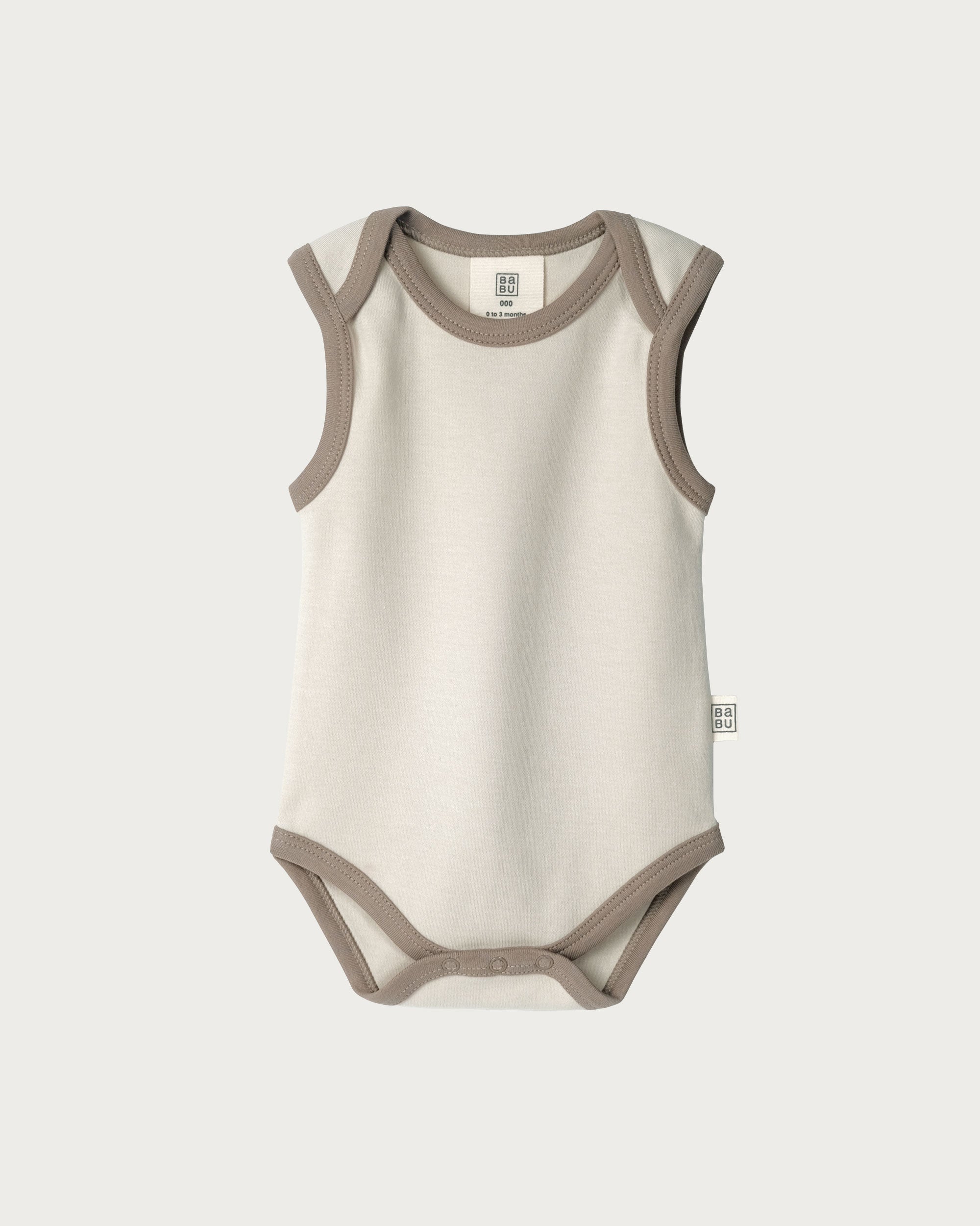 Singlet Bodysuit - Oat Contrast