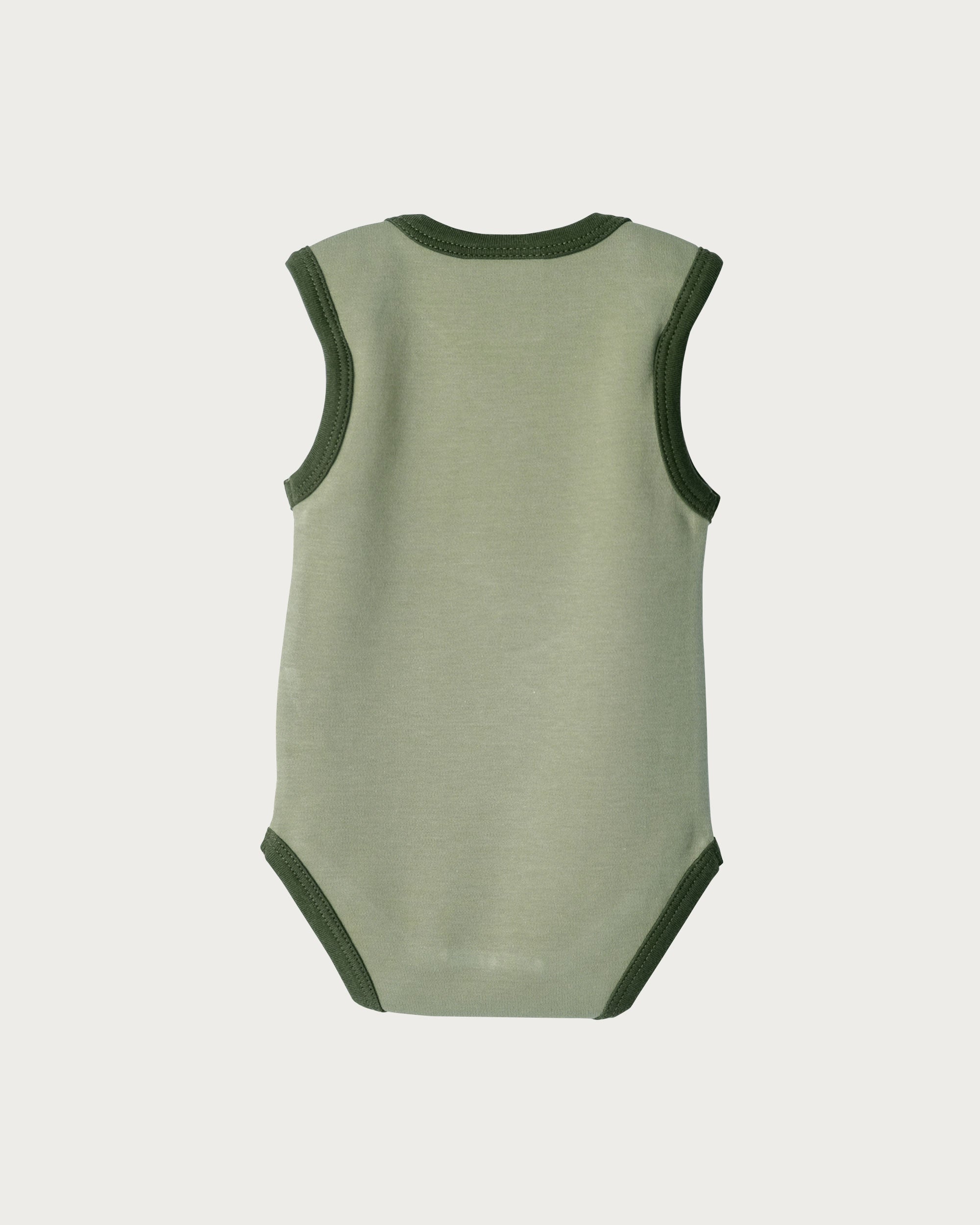 Singlet Bodysuit - Sage Contrast