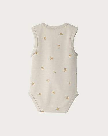 Cotton Singlet Bodysuit - Marigold Star