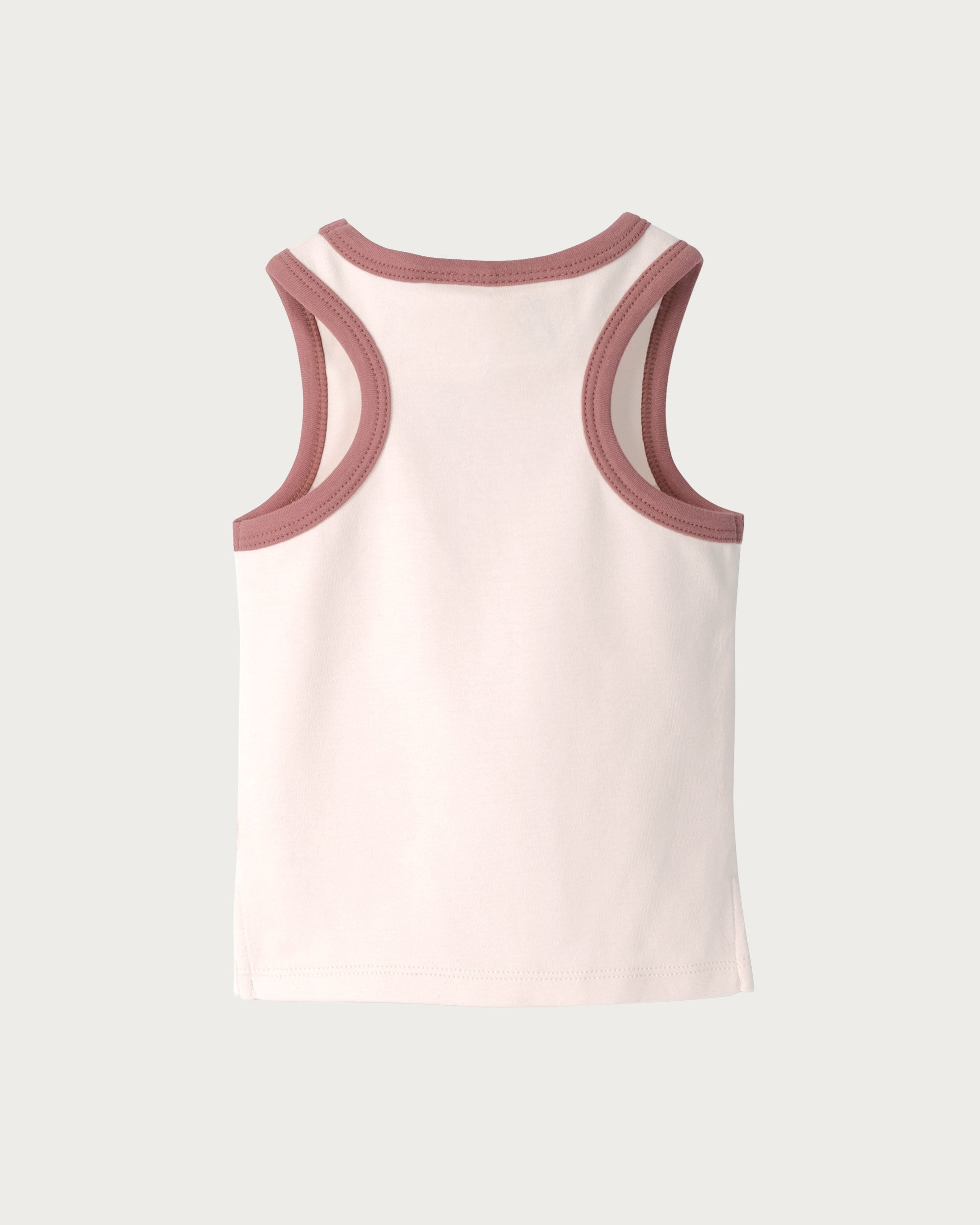 Contrast Trim Singlet - Petal