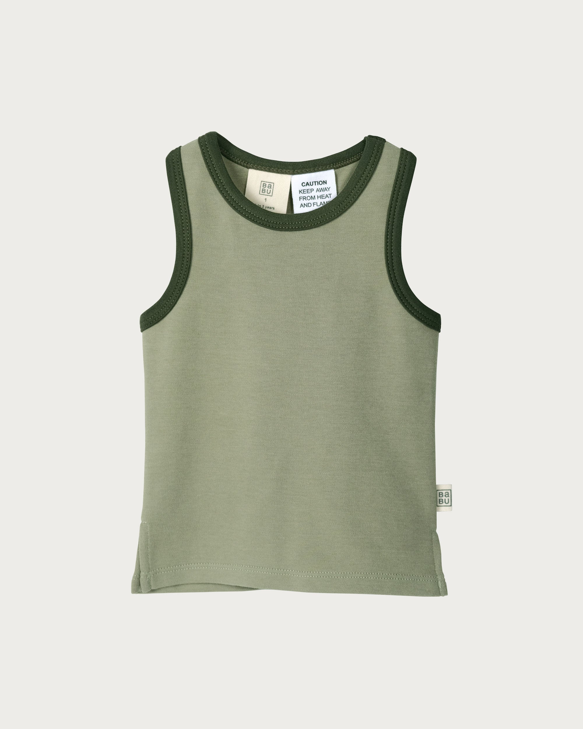 Contrast Trim Singlet - Sage