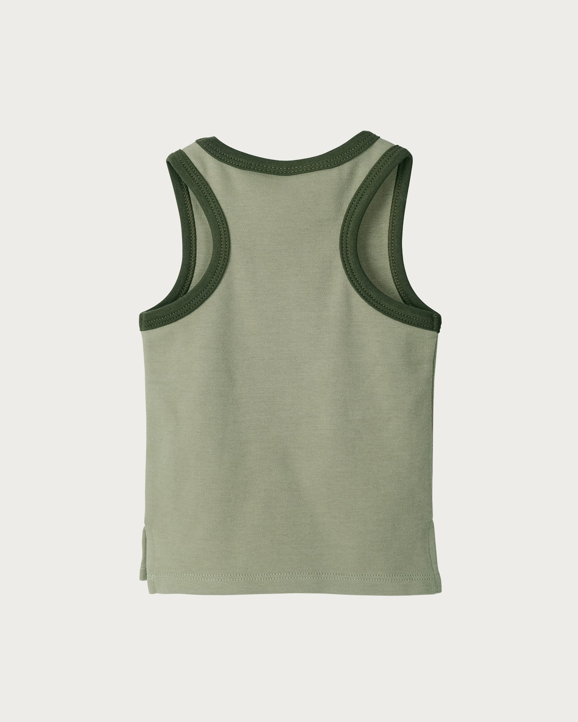 Contrast Trim Singlet - Sage