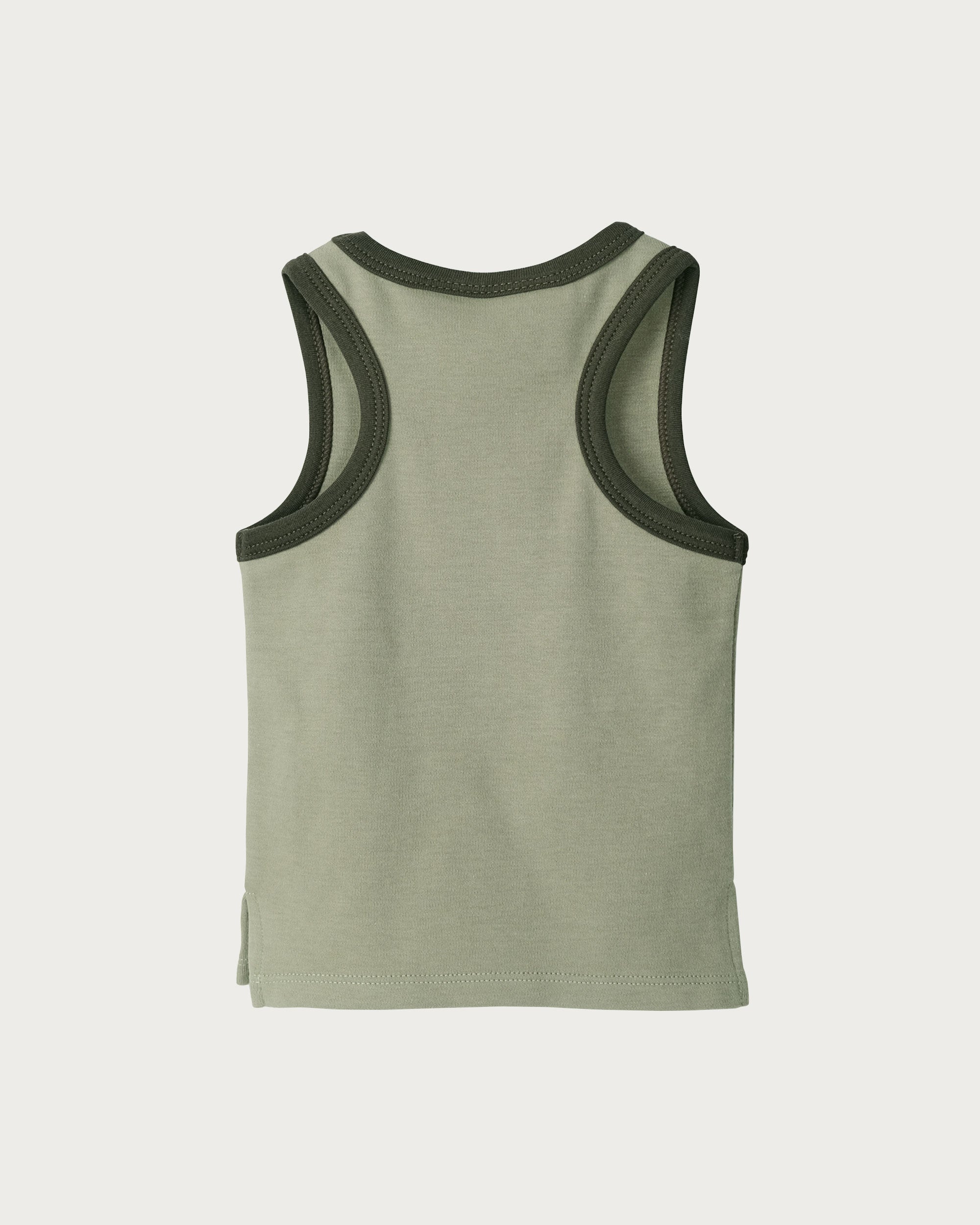 Contrast Trim Singlet - Sage