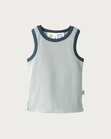 Cotton Singlet - Sky Contrast