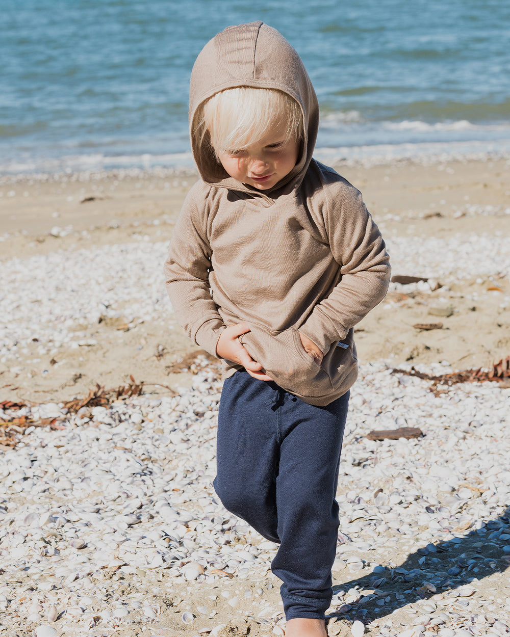 Merino Hoodie - Walnut