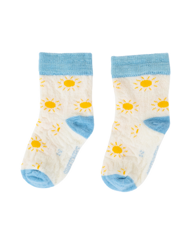 Crew Merino Socks | Yellow Suns - Merino & Me