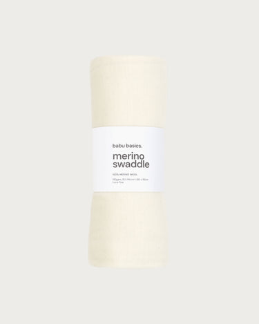 Merino Swaddle Wrap - Cream