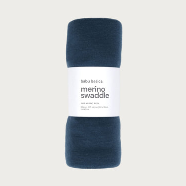 Merino Swaddle Wrap - Denim