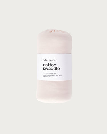Cotton Swaddle Wrap - Petal Contrast