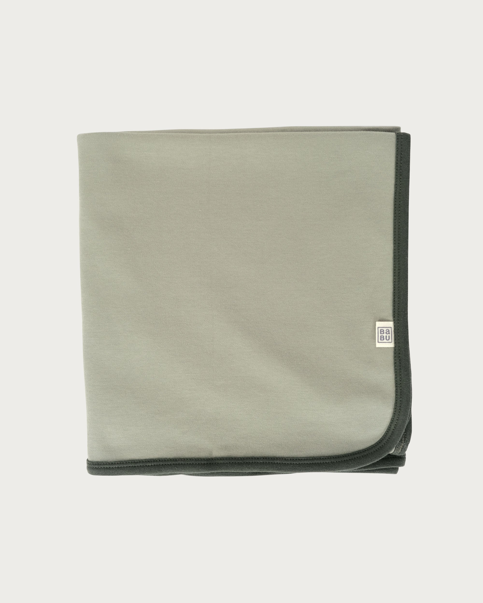 Organic Cotton Swaddle Wrap - Sage Contrast
